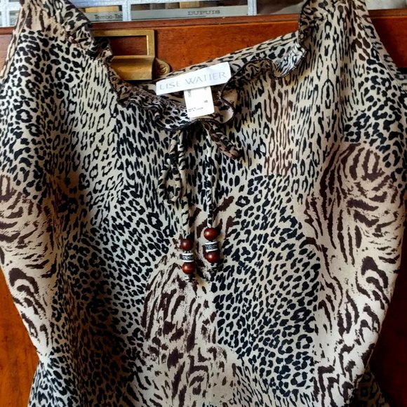 Stunning Animal Print Vintage Lise Watier Ensemble 3 Pieces - Picture 1 of 13